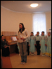 Стихи, посвященные маме, читает студентка РосНОУ